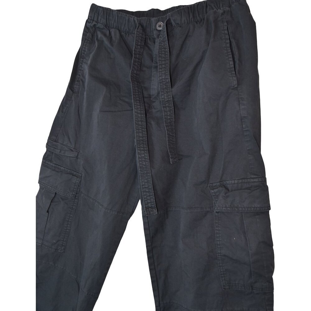 GAP Twill Cargo Pants FadedBlack Size S Garment Dyed Utility Streetwear 2024